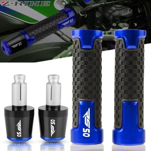 Universal Motorcycle 7/8"22mm Handlebar Hand Grips Handle Bar Cap Ends Plug For Aprilia RS50 RS 50 1999-2005 2000 2001 2002 2003
