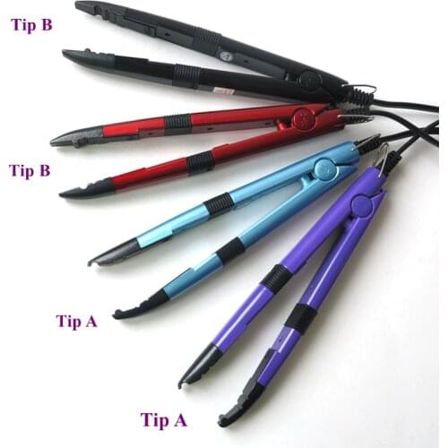 Red Color Hair Extension Iron Connector Keratin Bonding Tools Adjustable Temperature Heat Connector