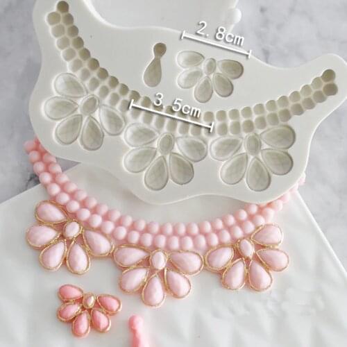 Pearl Necklace Shape Silicone Molds Mooncake Mold Cake Mold Fondant Mold Chocolate Mold Kitchen Accessories Baking Tools