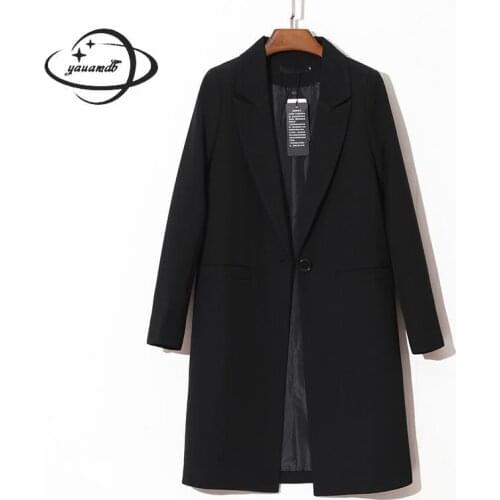 Women Blazers Autumn Spring Xs-3xl Cotton Female Suit Jackets Clothing Single Button Slim England Style Ladies Clothes 173