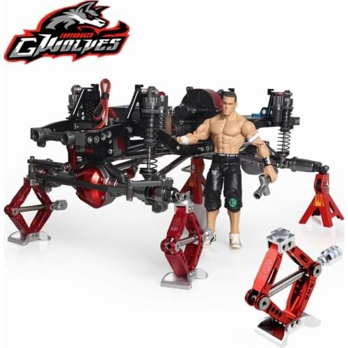 1/10 1/8 RC Simulation Metal 38-78mm adjust jack Repair frame Display stand for Crawler Scale truck udr TRX-4 D90 SCX10 slash