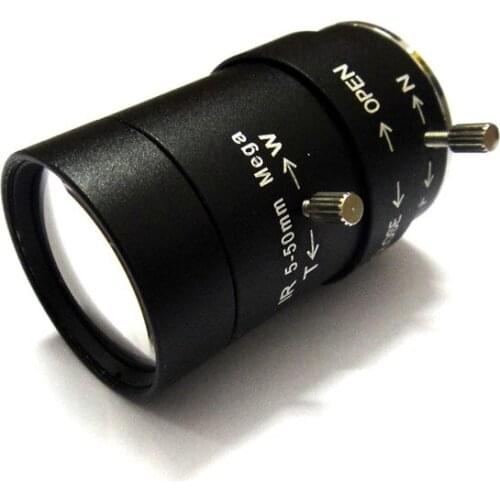 1/3" CS 5-50mm CCTV Lens IR F1.6 Aperture Focal Manual Iris for IP Box Camera