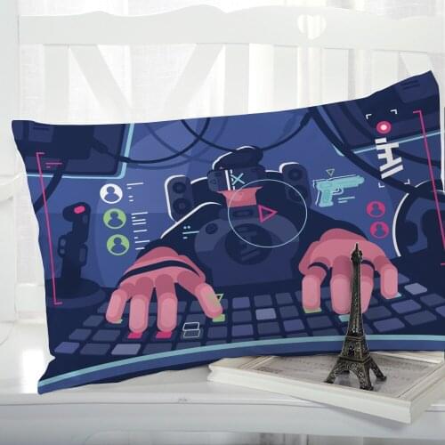 1pc Cartoon Gamepad Childrens Pillow cover Pillow case Bedding Pillowcase Pillowcovers decorative 3D for kids baby Big hand