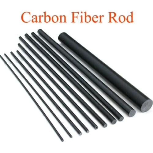 10pcs Lenght 400mm Diameter 5mm Carbon Fiber Rod Glass Fiber Rod ABS Round Rod Elastic Insulation Rods Model Material