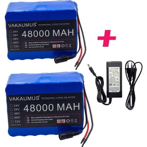 100% Brand New 7S5P 24V48AH Battery Pack 350W 500W 29.4V 48000MAH Wheelchair Electric Bicycle Lithium Ion Battery Pack Charger