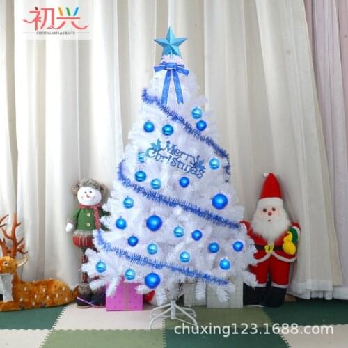 120cm White Christmas tree set christmas decorations family party decoration white encrypted 2020 Christmas decoration