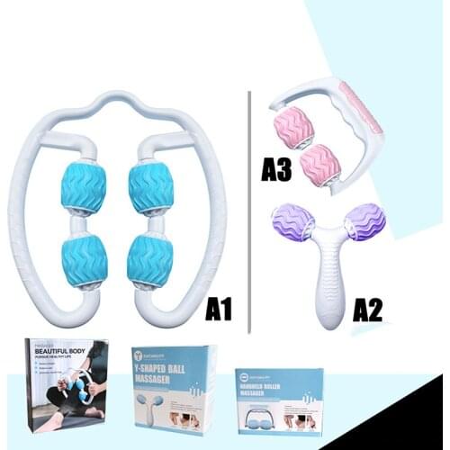 2021Trigger Point Massage Roller for Arm Leg Neck Muscle Tissue for Fitness Gym Yoga Pilates Sports