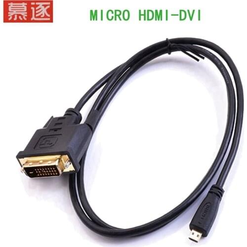 Aux Kabel Micro HDMI-kompatibel Stecker auf DVI 24 + 1 Micro HDMI zu DVI high-speed übertragung rate Conversion linie starke fle