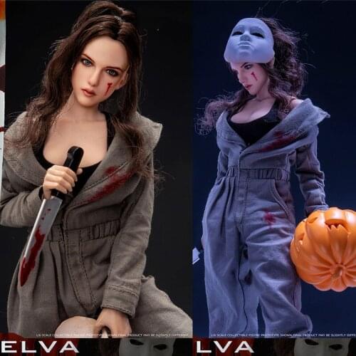 BBK BBK008 1/6 Scale Halloween Late Night Killer Melva 12' Full Set Action Figure Model for Fans Holiday Gifts