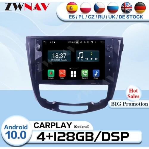 Carplay 2 Din Android For Nissan X-Trail Qashqai 2013 2014 2015 2016 2017 Radio Receiver Audio Stereo GPS Video Player Head Unit