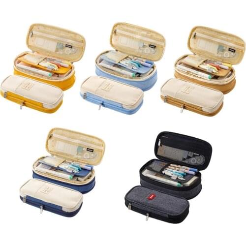 Big Capacity Pencil Pen Case Student Office College School Large Storage High Capacity Bag Pouch Holder Box Organizer