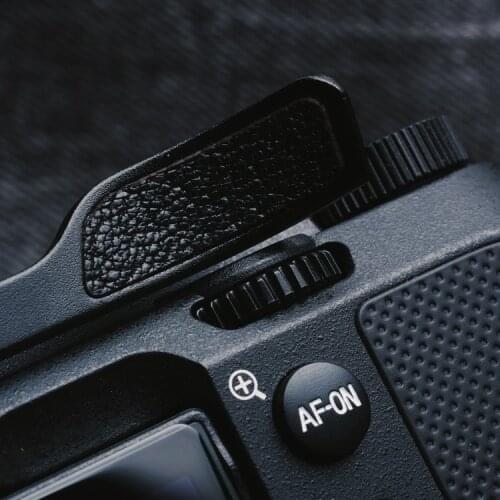 Design For Sony A7C Metal Thumb Rest Finger Thumb Up Grip With Leather Sticker Hot Shoe Cover