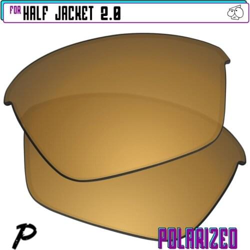 EZReplace Polarized Replacement Lenses for - Oakley Half Jacket 2.0 Sunglasses - Gunmetal P