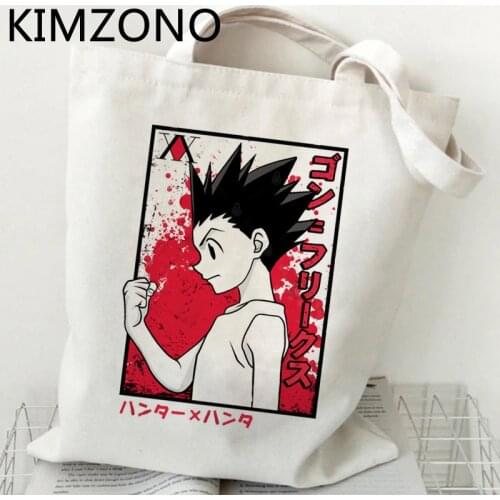 Hunter x Hunter Hxh Killua Hisoka shopping bag canvas handbag tote jute bag bolso bag woven shoping bolsas ecologicas sac toile