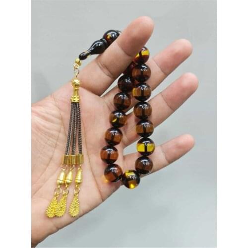 Islamic Tasbih Muslim Rosary Beads 33 Prayer Rosary For Men Bracelet For Men Accessory amber oltu amber stone Handmade Turkey