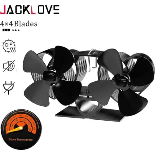 JAKYLOVE Wood Stove Fans
