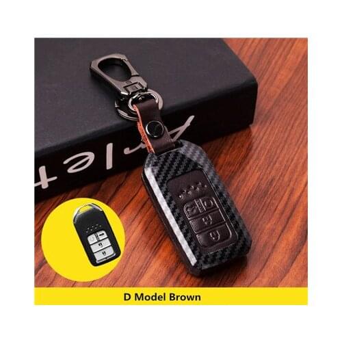 Leathe car key case cover shell For Honda Civic 2017 Accord Fit CRV CR-V XRV Crosstour HRV key holder