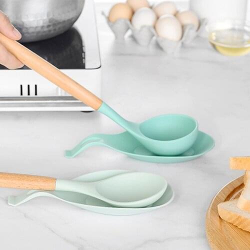 Cooking Tools Utensil Rest Kitchen Organizer Heat Resistant Spoon Shelf Rest Spatula Holder Kitchen Gadgets Accessories Supplies