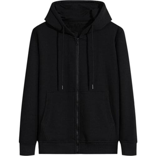 Mens Jackets Hooded Coats Autumn Winter Long Sleeve Hoodie Sweatshirt Pockets Plush Liner Warm Coat Casual Clothing Outerwear