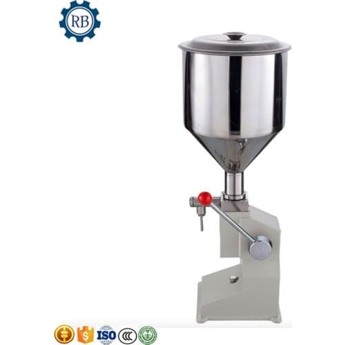 Paste and Liquid Bottle Ointment Small Lip Gloss Tube Paste Filler Filling Machine Portable Manual Stainless Steel 5-50ml