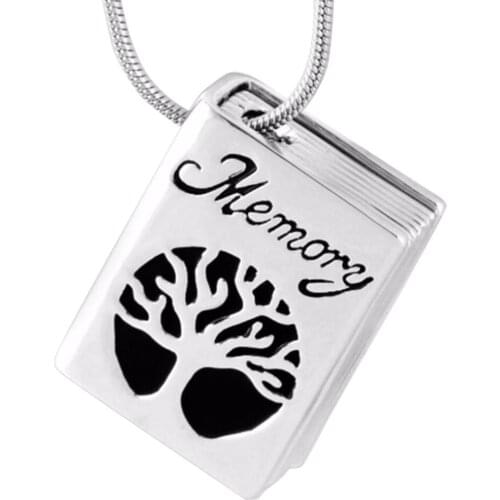 Cremation Jewelry Tree of Life Memorial Keepsake Urn Pendant Ashes Necklace Always in my heart Dropship