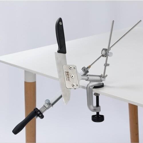 Pro Aluminium alloy Knife sharpener system 360 degree flip Constant angle Grinding tools Grinder machinewith 4pcs stones