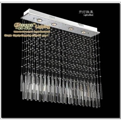 Modern Crystal Ceiling Lamp lustres de cristal light fixture MD518 with Bulbs L900mm W150mm H1200mm