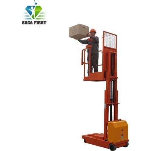 High quality 6m mobile electric stacker mini order picker