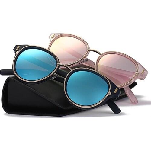 Women sunglasses retro fashion plastic and metal sunglass men polarized retro vintage round full-frame sunglasses DF699