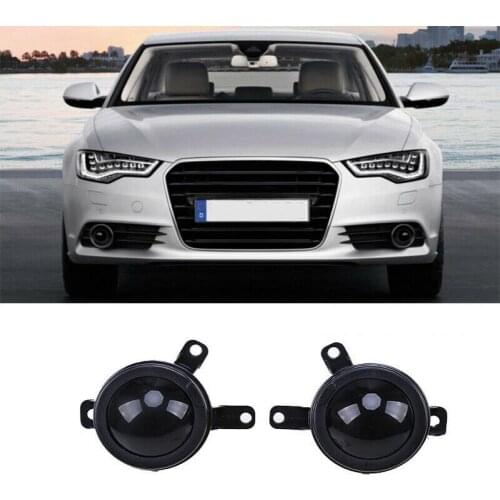 1Pair Fog Light Cover Durable Modified Parts Black Fog Lamp Hat Modified Durable Perfect Replacement for Audi A6 C7 12-15