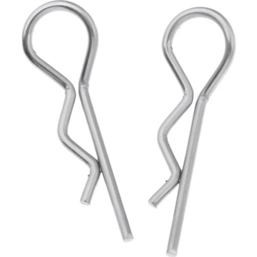 100-Pack Body Clips R Cotter Pins for 1/10 Scale RC Car Truck Buggy Crawler