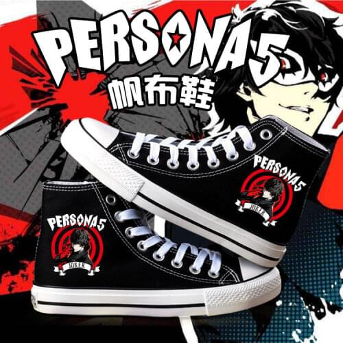 2021 New Arrival Persona 5 Amamiya Ren Ryuji Sakamoto Anne Takamaki Yusuke Kitagawa Cosplay Student Canvas Casual Sport Shoes