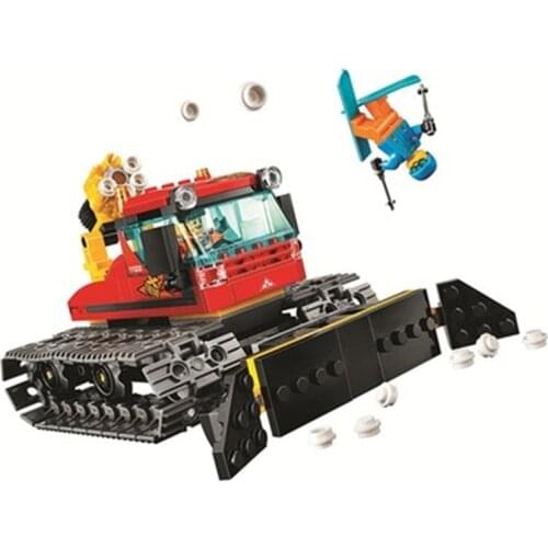 209PCS 11222 City Series Transportation Snowplow 60222 Puzzle Assembled Building Blocks