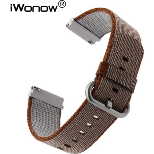22mm Quick Release Nylon Watchband for LG G Watch Urbane Asus ZenWatch 1 2 Men WI500Q WI501Q Cookoo Wrist Band Fabric Belt Strap