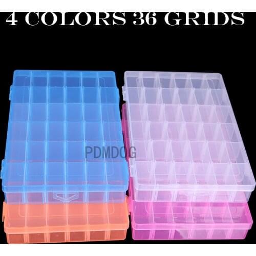 4 colors 36 grids High Quality Diamond Painting Tool Container Diamond Embroidery Stone Storage Accessory Mosaic Convenience Box