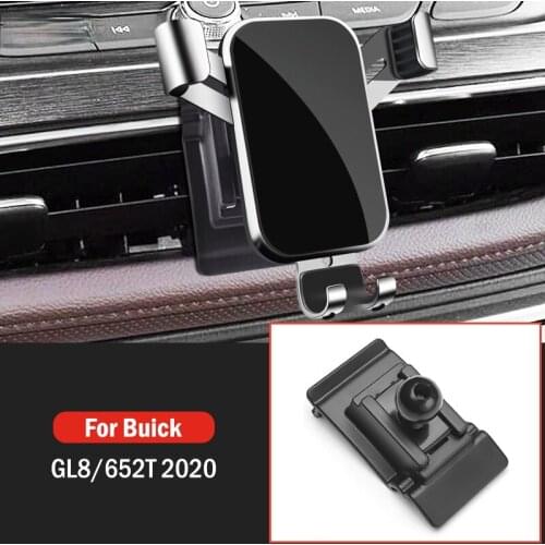 Car Mobile Phone Holder Air Vent Mount GPS Stand Gravity Navigation Bracket For Buick GL8/652T 2020 Car Accessories