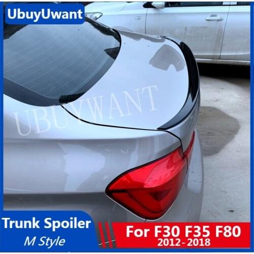 M Style Car Spoiler For BMW F30 F35 F80 M3 3 Series 2012 2013 2014 2015 2016 2017 2018 ABS Rear Spoiler Tail Trunk Boot Wing