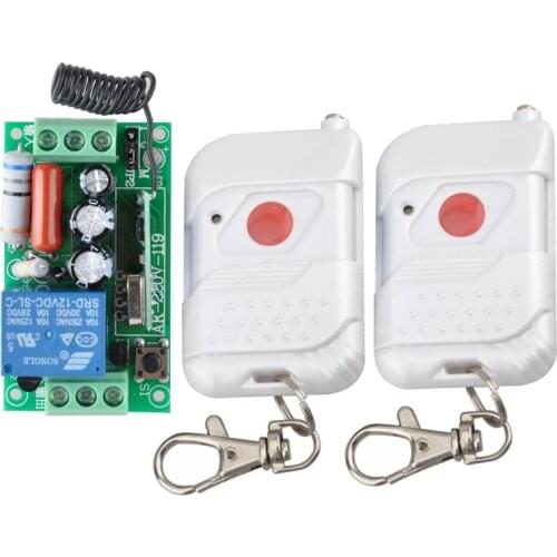 High Power AC 220V 10A Wireless Remote Control Radio Controller Switch Switch1CH Receiver and 2Transmitters