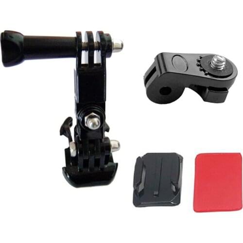BGNing 3-Way Pivot Arm Thumb Knob + 1/4 Tripod Mount Adapter Converter + Curved Sticky Mount for Gopro 4 3 Xiaoyi Action Camera