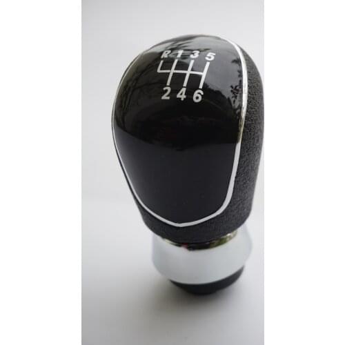 Fast shipping 6 Speed Car Gear Shift Knob For Ford Focus MK2 MK3 Fiesta 2008-2013 C-Max 2007-2013 B-Max 2012- Kuga 2008-2013