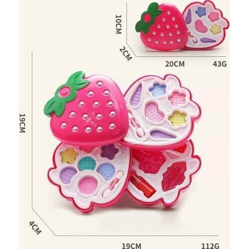 Kids Cosmetics Make Up Set Washable Beauty Makeup Box Baby Gift Toys Safe Princess Girls Makeup for Girls Birthday Pretend Play
