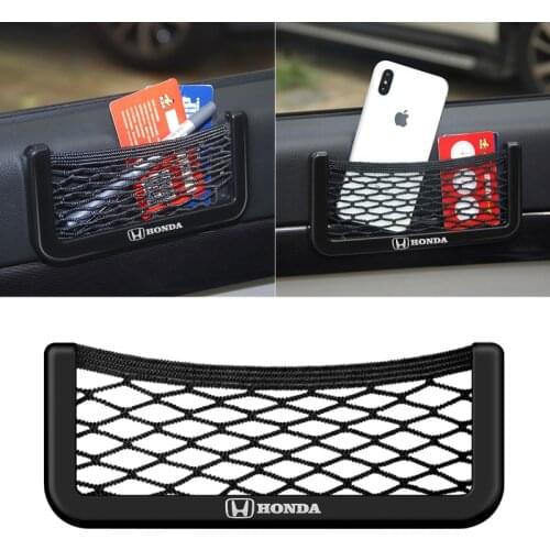 For Honda TYPER Civic XR-V HR-V Accord Seat Side Interior Back Sundries Pocket Mesh Storage Bag Phone Net Pocket Car Storage Bag