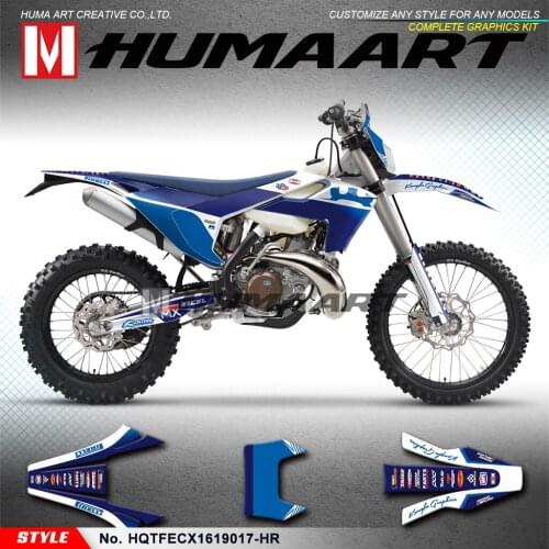 HUMAART Team Sticker Motocross Graphics Vinyl Decals Kit for TE FE TX FX FS TC FC 125 300 350 450 2017 2018 2019