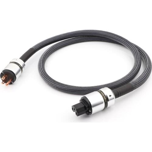Hi-end 4N OFC AC US Power Cable HIFI AUDIO Extension power cable power plug connector iec power cord,iec cord connector cord