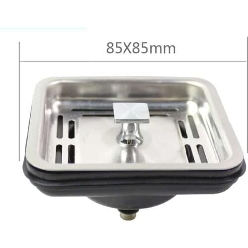 Kitchen Food Waste Disposer, Shredder Stopper Square Drain, 85mm
