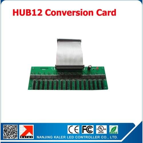 LED display control system hub12 conversion board with 50p data line 16pcs t12 hub12 port