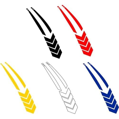 Hot Motorcycle Reflective Stickers Wheel on Fender Waterproof Safety Warning Arrow Tape Decals Motorbike Decoration Accessories