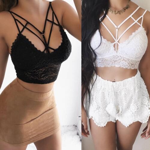 Fashion Summer Women Lace Top Camisole Ladies Sexy Vest Crop Top Female De Renda Haut Femme Clothing Plus Size S-3XL