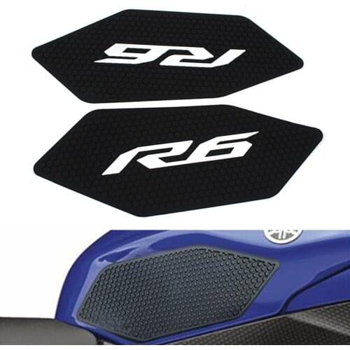 Nano Glue Motorcycle Tank Pad Protector Sticker Decal Gas Knee Grip For YAMAHA YZF-R6 YZF R6 2008 -2016