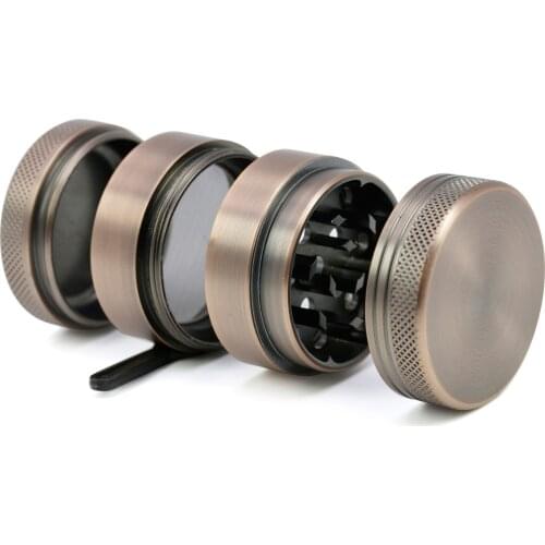 The new aluminum alloy CNC diameter 40MM 4-laye Herb Grinder Smoking Tobacco Crusher Mini Muller Hookah Chicha Narguile Grinder